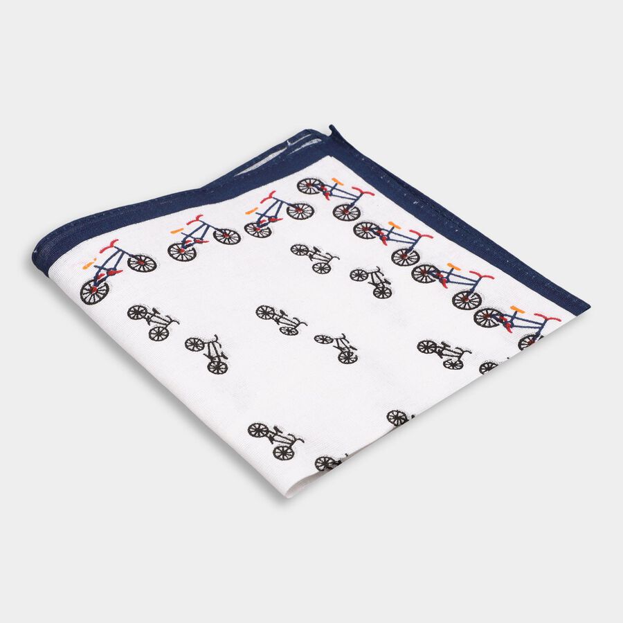 Boys' 100% Cotton Hanky , White, large image number null