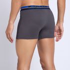 Men's 100% Cotton Trunks, Dark Grey, small