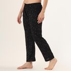 Women's Black Regular Fit Solid Pyjama, काला, small