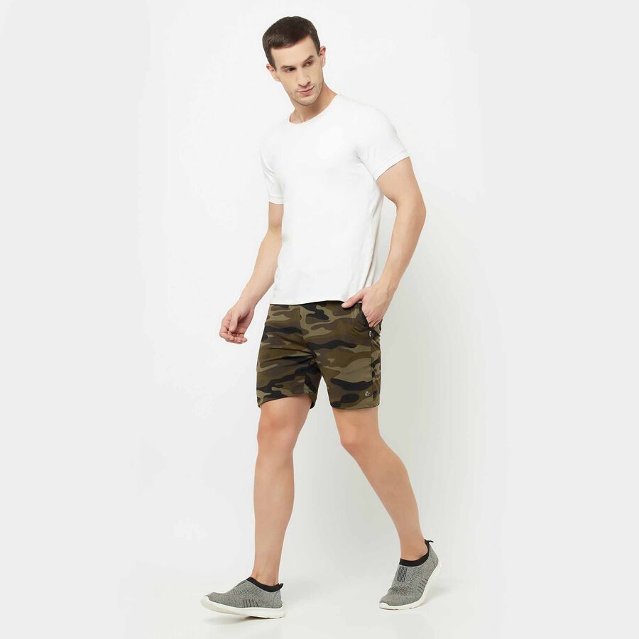 Printed Active Bermuda, Olive, large image number null