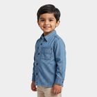 Boys Light Blue Casual Shirt, Light Blue, small
