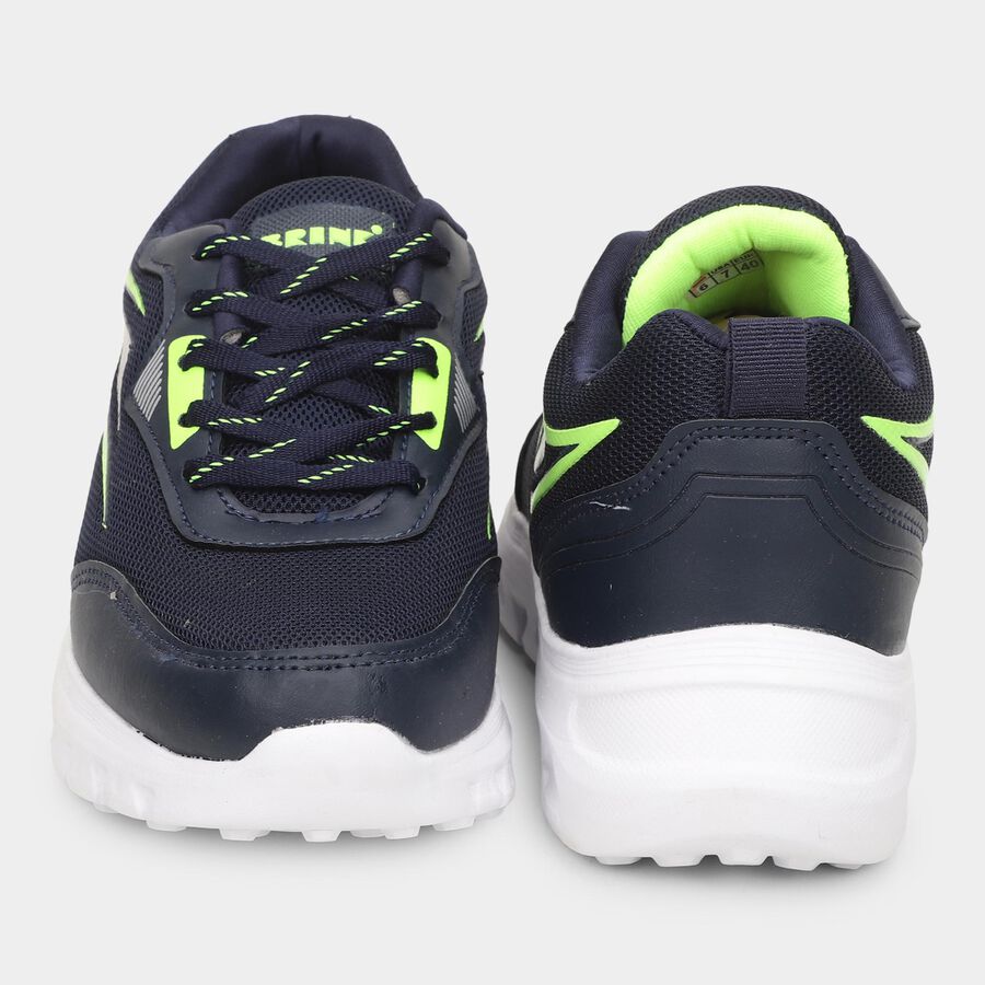 Men's Lace-Up Sports Shoes, नीला, large image number null
