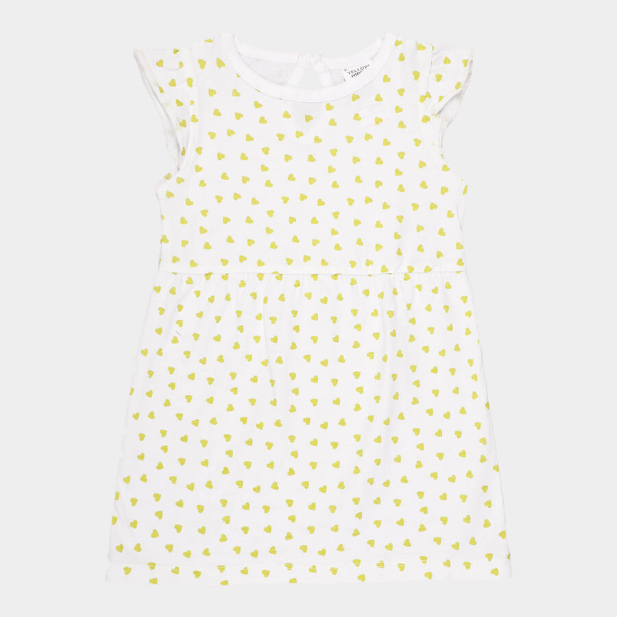 Infants Cotton Frock, Light Green, large image number null