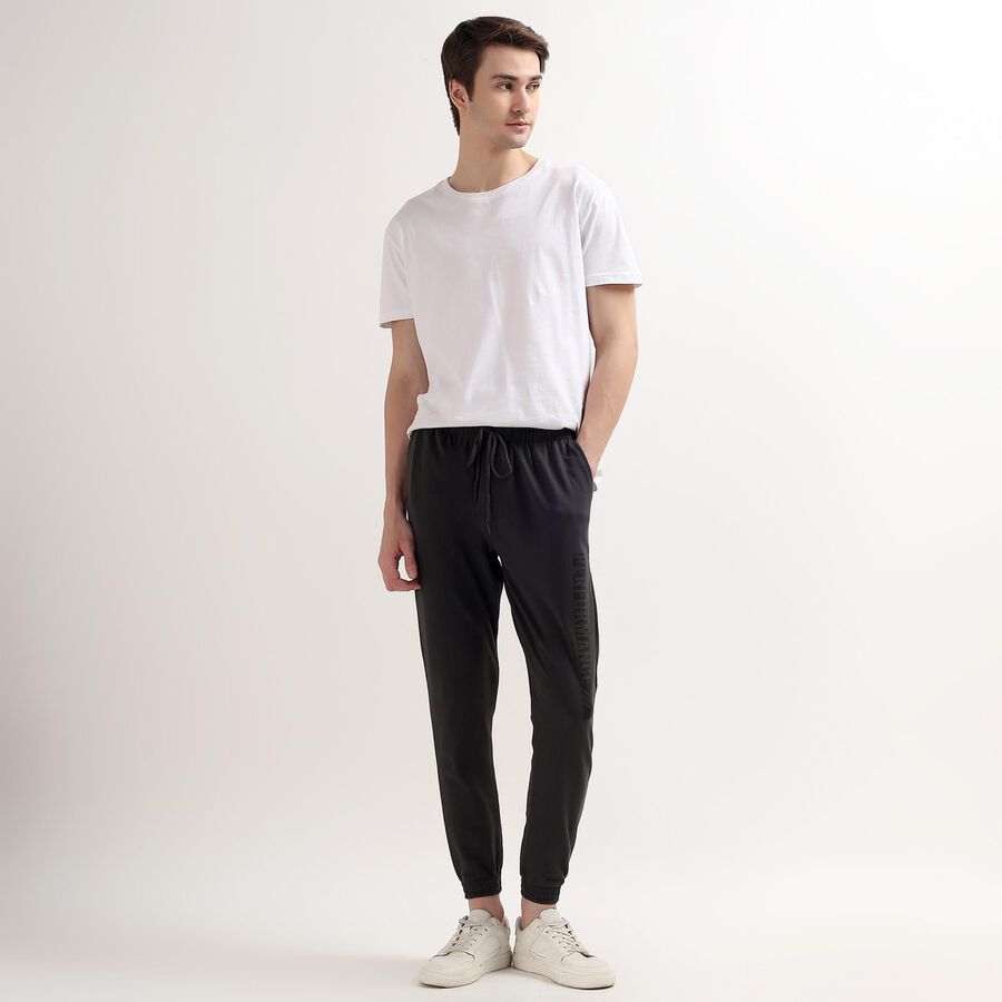 Men's Jogger Track Pants, गहरा ग्रे, large image number null