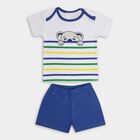 Infant Boys' 100% Cotton Baba Suit , Mid Blue, small image number null