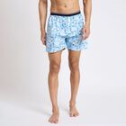Men's 100% Cotton Boxers, हल्का नीला, small