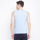 Printed Sleeveless T-Shirt, Light Blue, small image number null