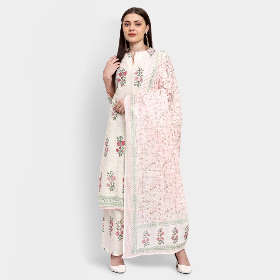 Ladies' 100% Cotton Ethnic Set , Light Pink, large image number null