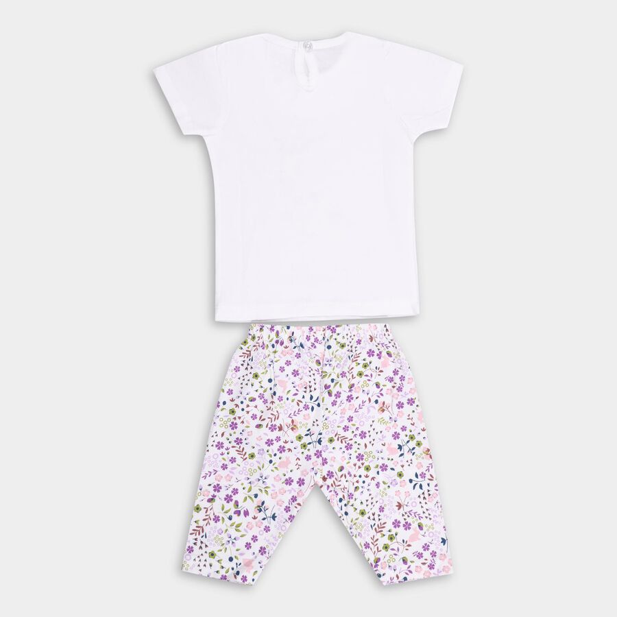Infants' 100% Cotton Capri Set , White, large image number null