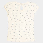 Infants Cotton Printed T-Shirt, Off White, small image number null