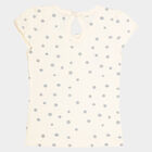 Infants Cotton Printed T-Shirt, Off White, small image number null