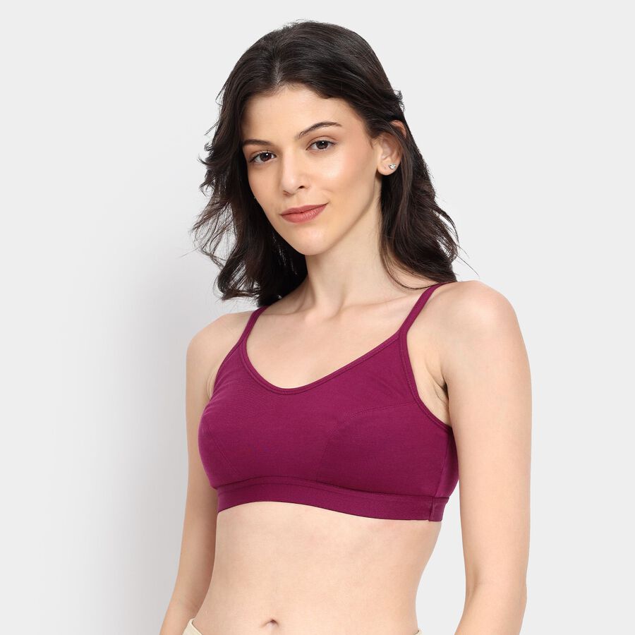 Ladies' Non-Padded Bra, वाइन, large image number null