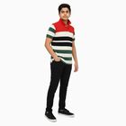 Boys Red and Green Polo Neck Casual T-Shirt, Red, small image number null