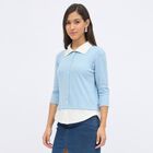 Women's Light Powder Blue Classic Shirt, हल्का नीला, small image number null