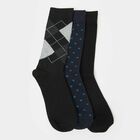 Cotton Spandex Crew Length Socks, Black, small image number null