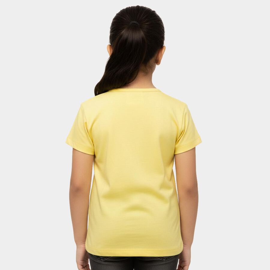 Girls' T-Shirt, Yellow, large
