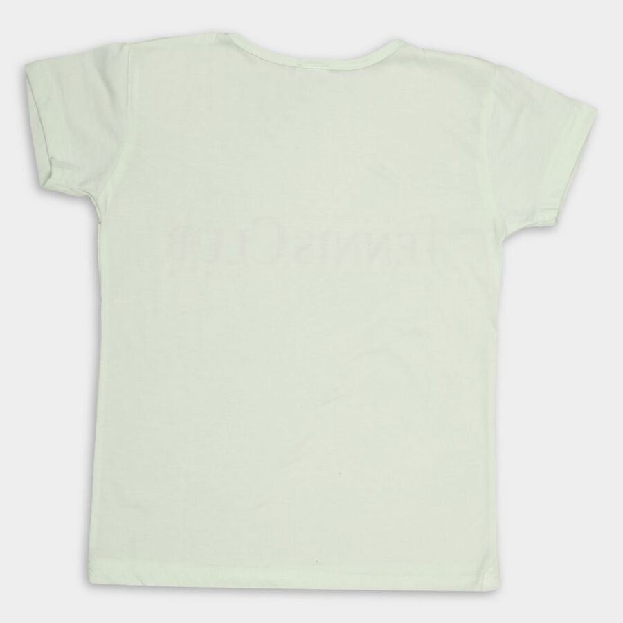 Girls' T-Shirt, हल्का हरा, large image number null