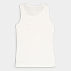 Boys Round Neck T-Shirt, Off White, small image number null