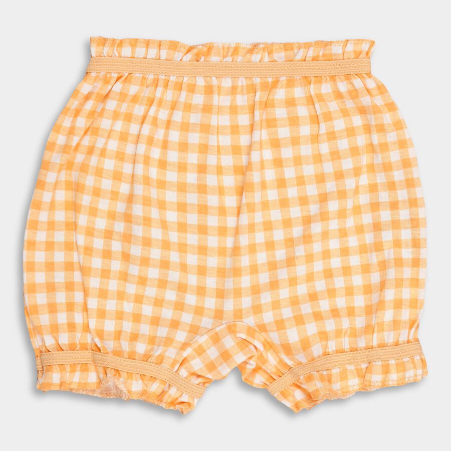 Girls' 100% Cotton Bloomer, नारंगी, large image number null