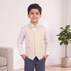Boys Pink Cotton Collar Neck Shirt, Pink, small