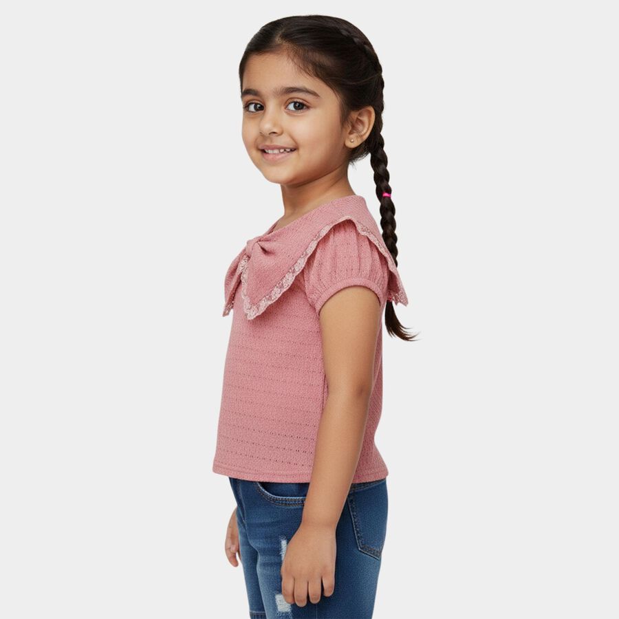 Girls' T-Shirt, गुलाबी, large