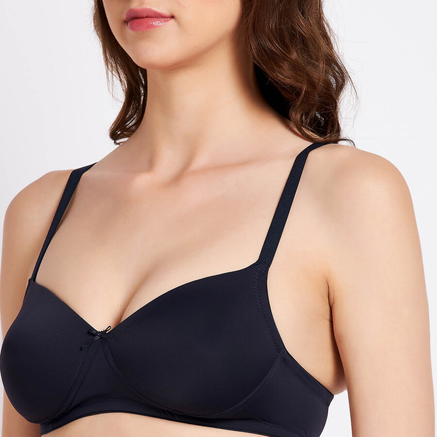 Solid Bra, Navy Blue, large image number null