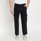 Men's 100% Cotton Jeans, Black, small image number null