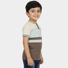 Boys' Half Sleeves T-Shirt, चारकोल, small