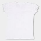 Girls' 100% Cotton T-Shirt , White, small image number null