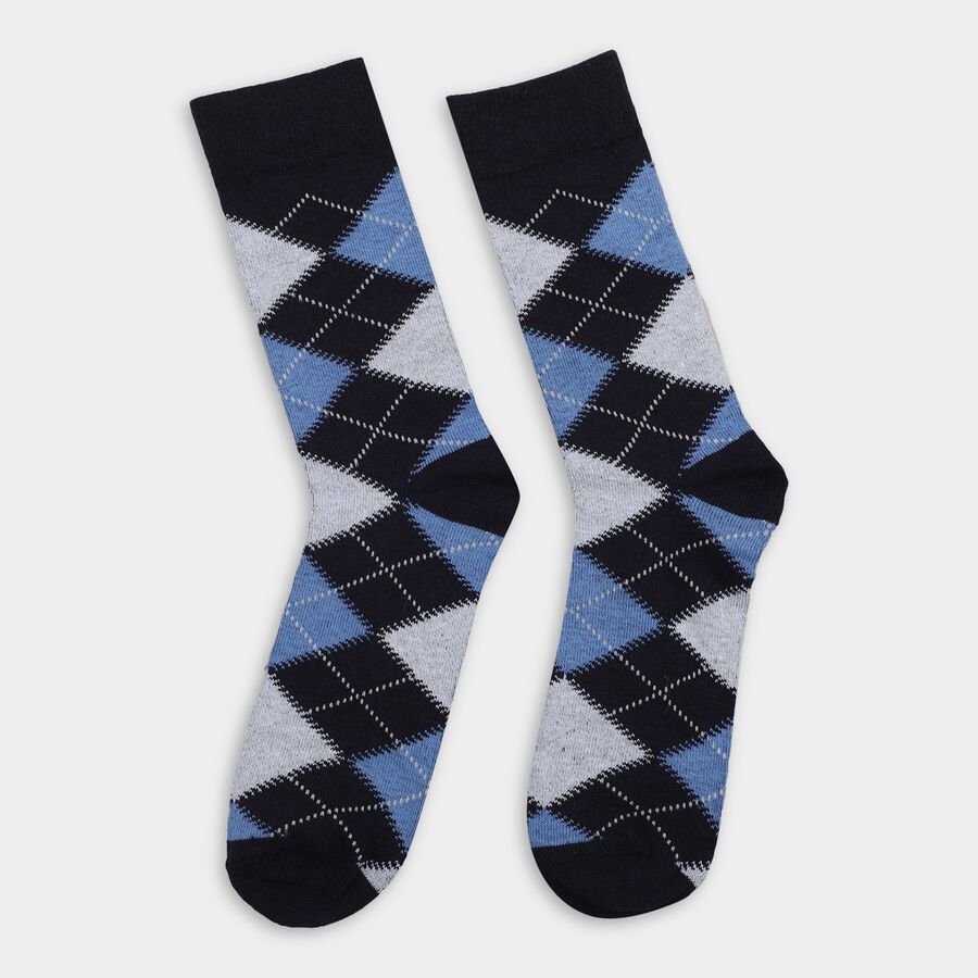 Men's Socks (Pack of 2), Navy Blue, large