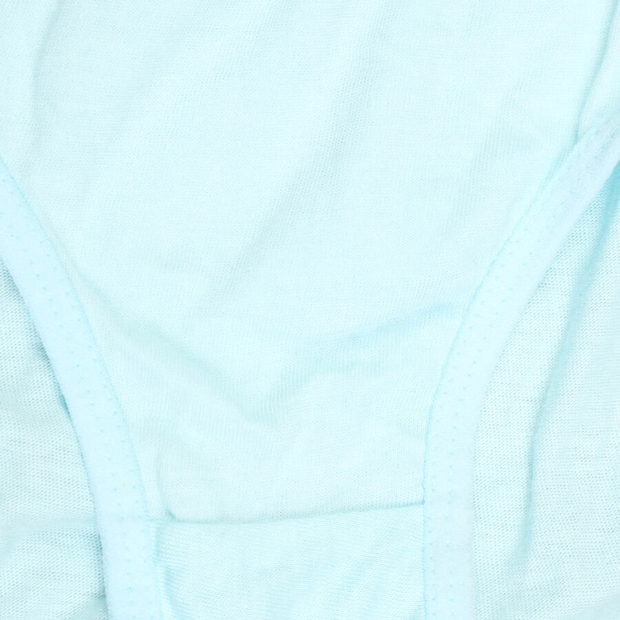 Girls Cotton Solid Panty, Light Blue, large image number null