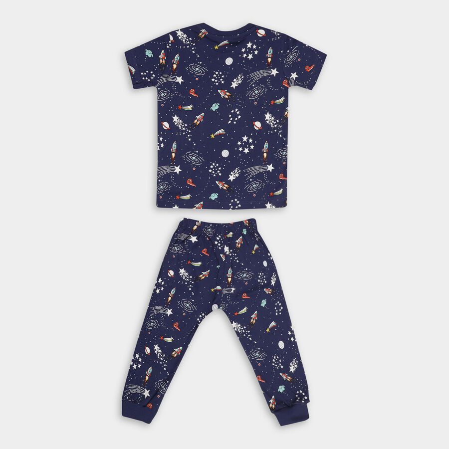 Boys' 100% Cotton Suit Night , Navy Blue, large image number null
