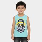 Boys' T-Shirt, एक्वा, small