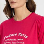 Ladies' Round Neck T-Shirt , Fuchsia, small image number null