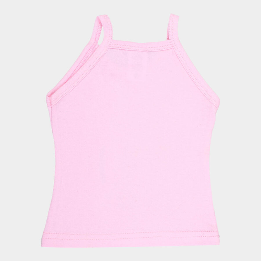 Infants Solid Slips Vest, Pink, large image number null