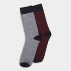 Men's Socks (Pack of 2), Maroon, small