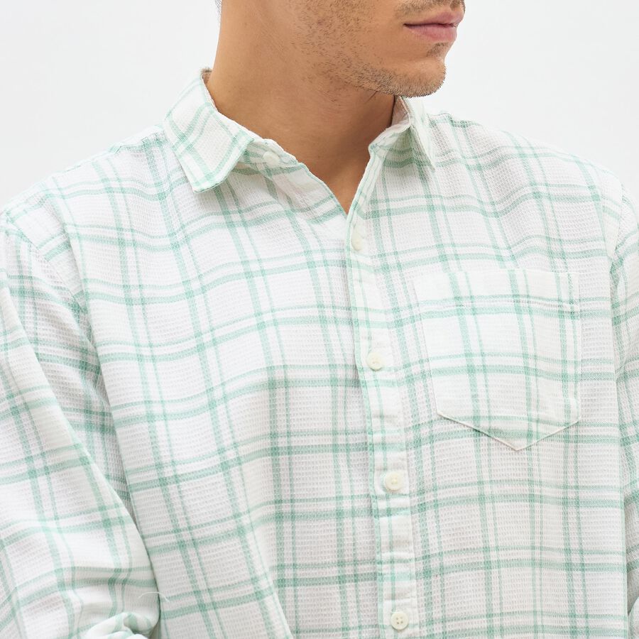 Men's Casual Shirt, Light Green, large image number null