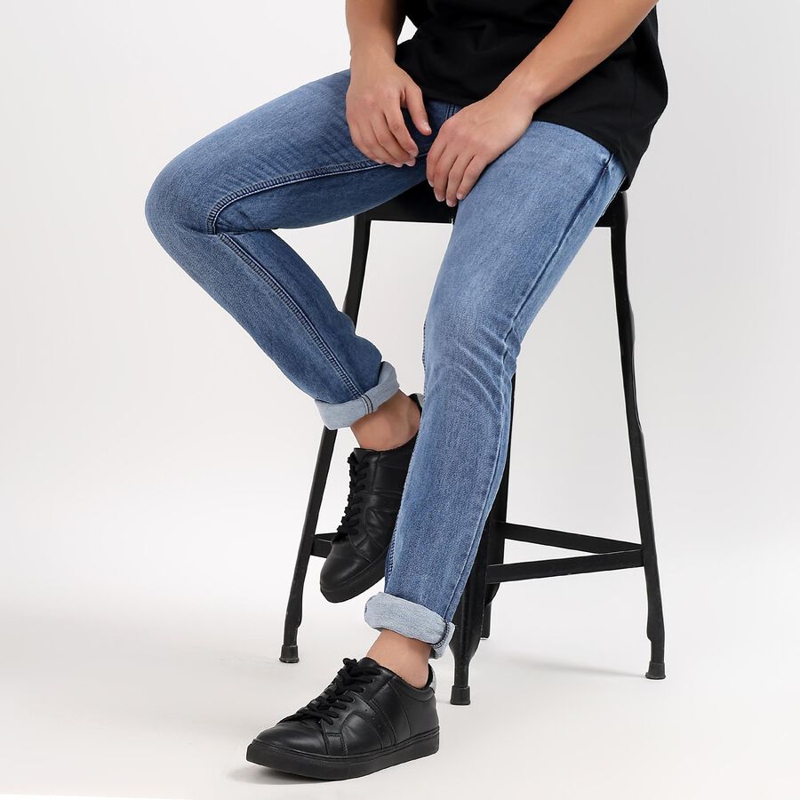 Men's Skinny Jeans, Mid Blue, large image number null