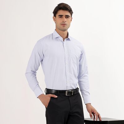 Men's Light Blue Slim Fit Formal Shirt