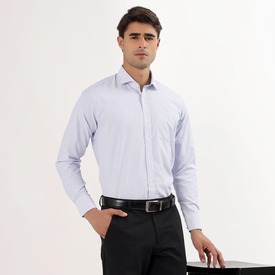 Men's Light Blue Slim Fit Formal Shirt, Light Blue, large image number null
