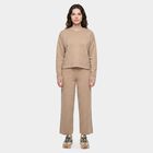 Women Beige Track suit, Beige, small