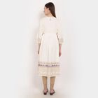 Embroidered Empire Line Kurta, Beige, small image number null