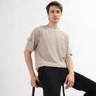 Men's Half Sleeves T-Shirt, Beige, small image number null
