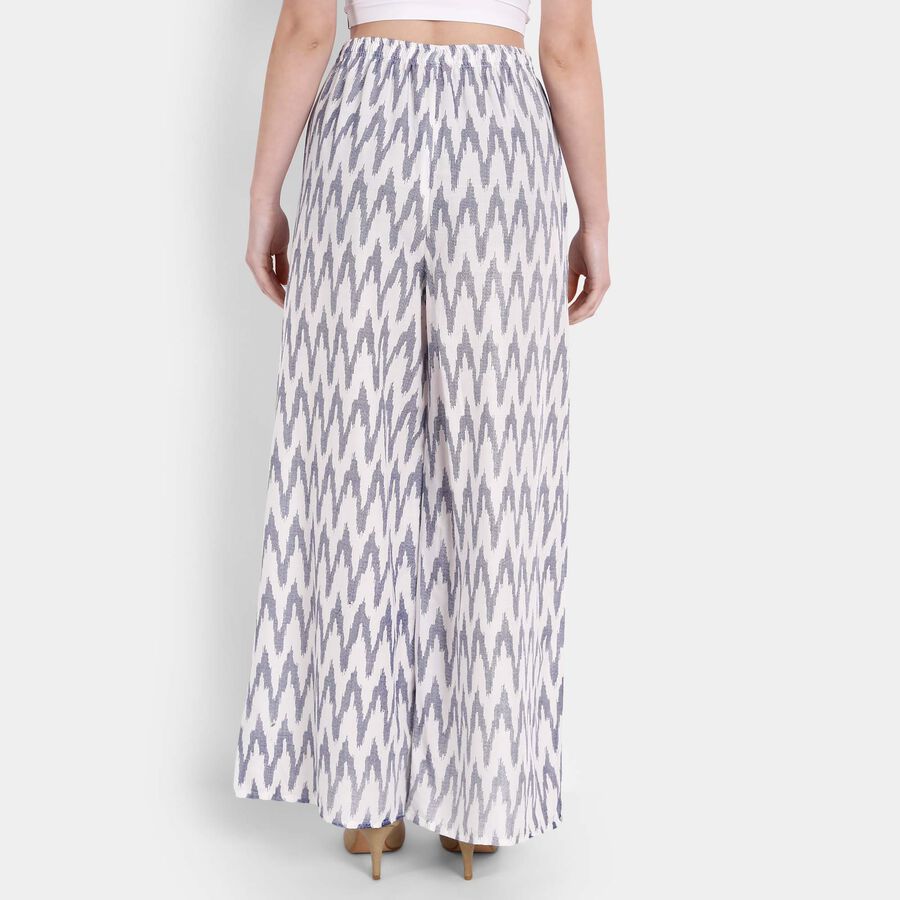Printed Palazzo, White, large image number null
