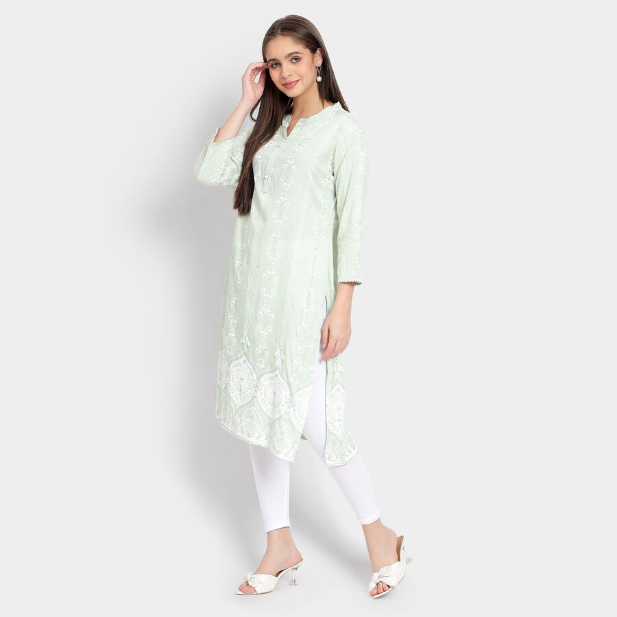 Ladies' Kurta, Light Green, large image number null