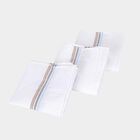 Men's White Striped Pack of 3 Handkerchief, सफ़ेद, small