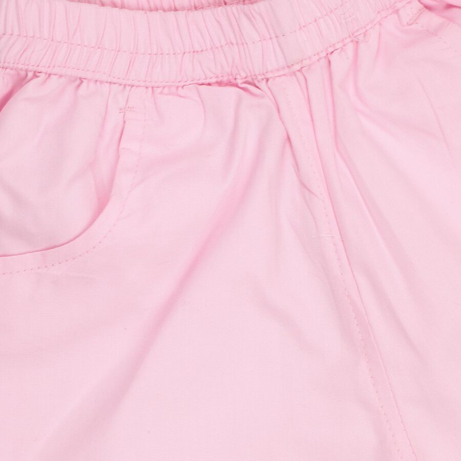 Girls' 100% Cotton Short Set , गुलाबी, large