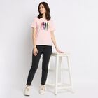 Ladies' Round Neck T-Shirt , हल्का गुलाबी, small image number null