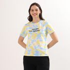 Ladies' 100% Cotton Round Neck T-Shirt, Off White, small image number null
