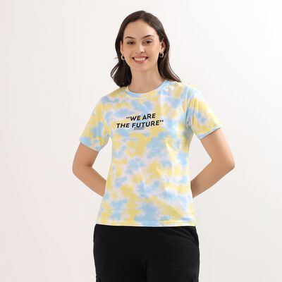 Ladies' 100% Cotton Round Neck T-Shirt
